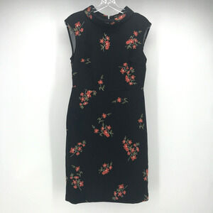 Ann Taylor Black Floral Dress
